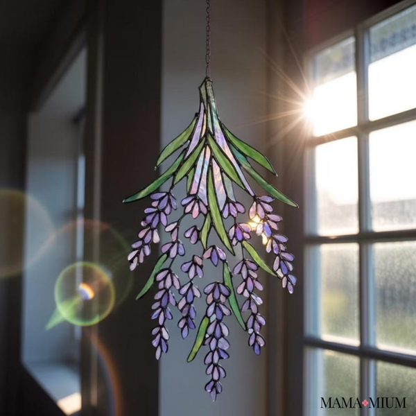 Lavender Acrylic Suncatcher Window Decor