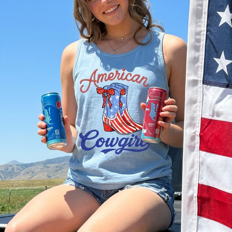 American Cowgirl Patriotic Tank Top