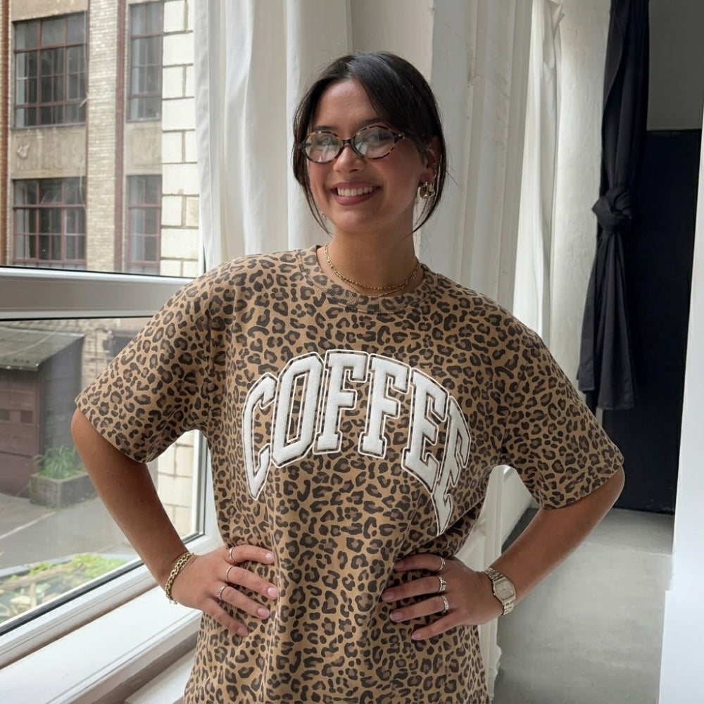 PUFF Coffee Leopard T-shirt