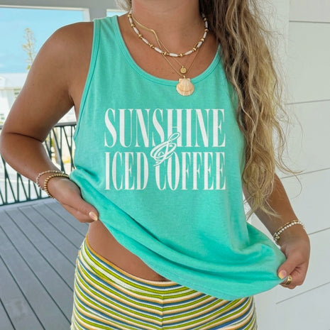 Sunshine & Iced Coffee Tank Top