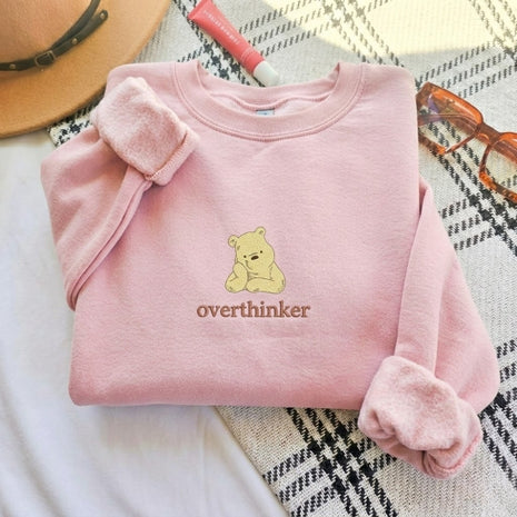 Embroidered Mama Bear Overthinking Sweatshirt
