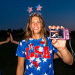 All Over Print USA Star T-shirt