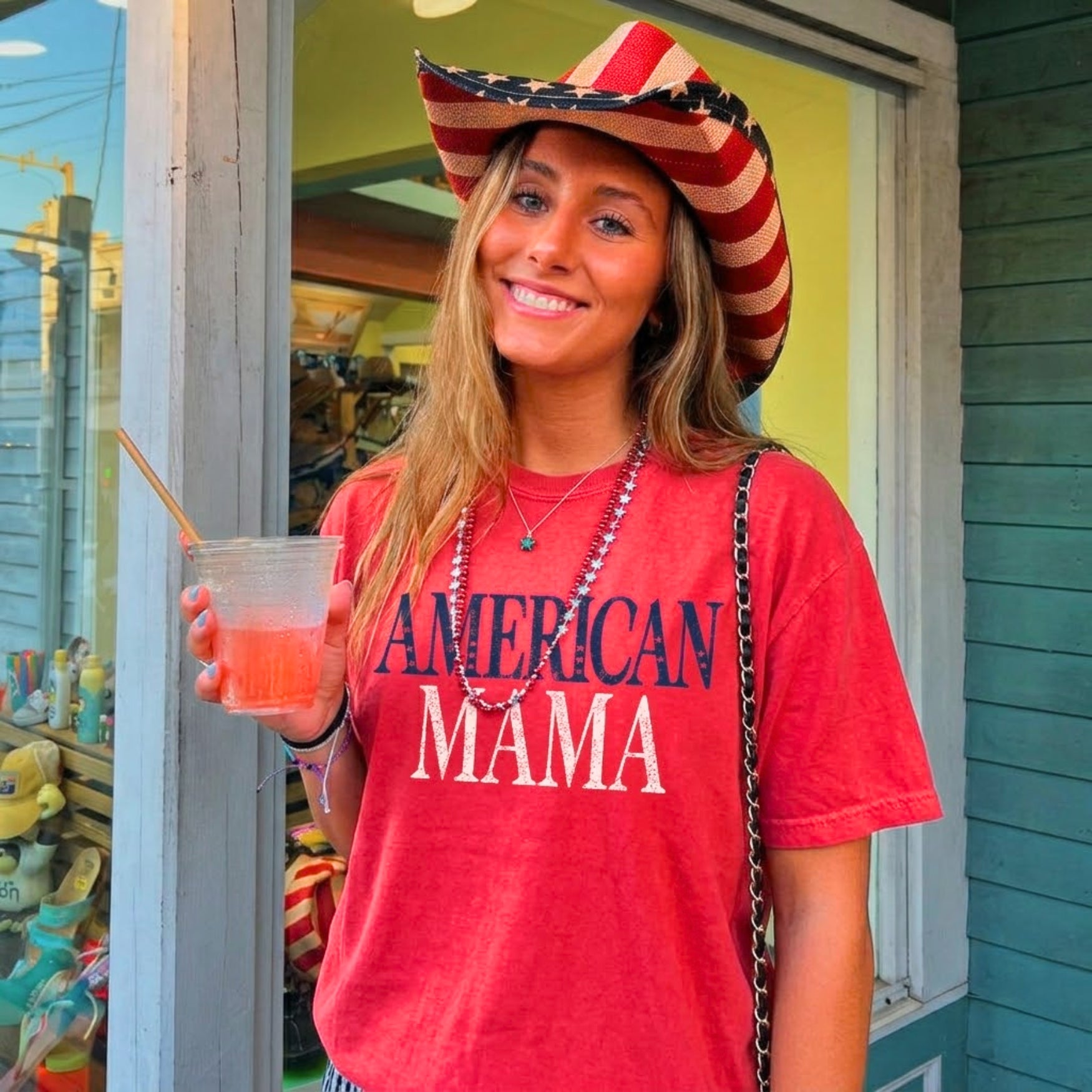 American Mama Red White and Blue T-shirt