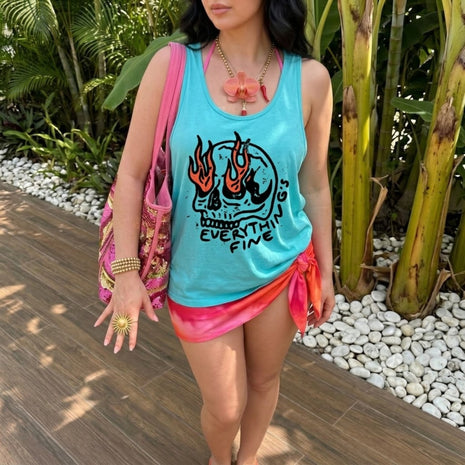Everything Is Fine Comfort Colors Tank Top