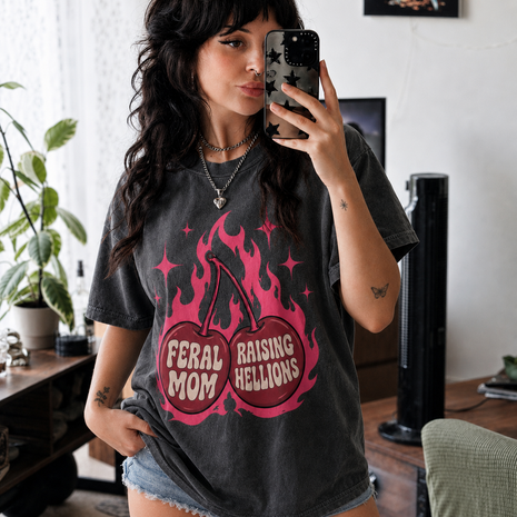 Feral Moms Raising Hellions T-shirt