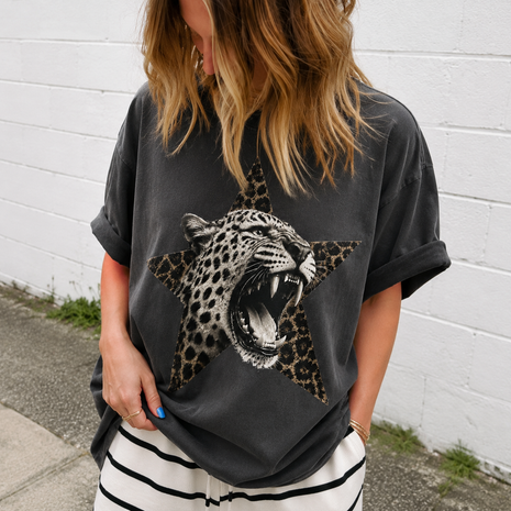 Wild Leopard Star T-Shirt
