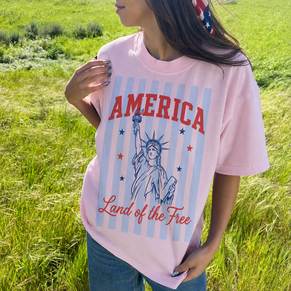 America Land of the Free Patriotic T-Shirt