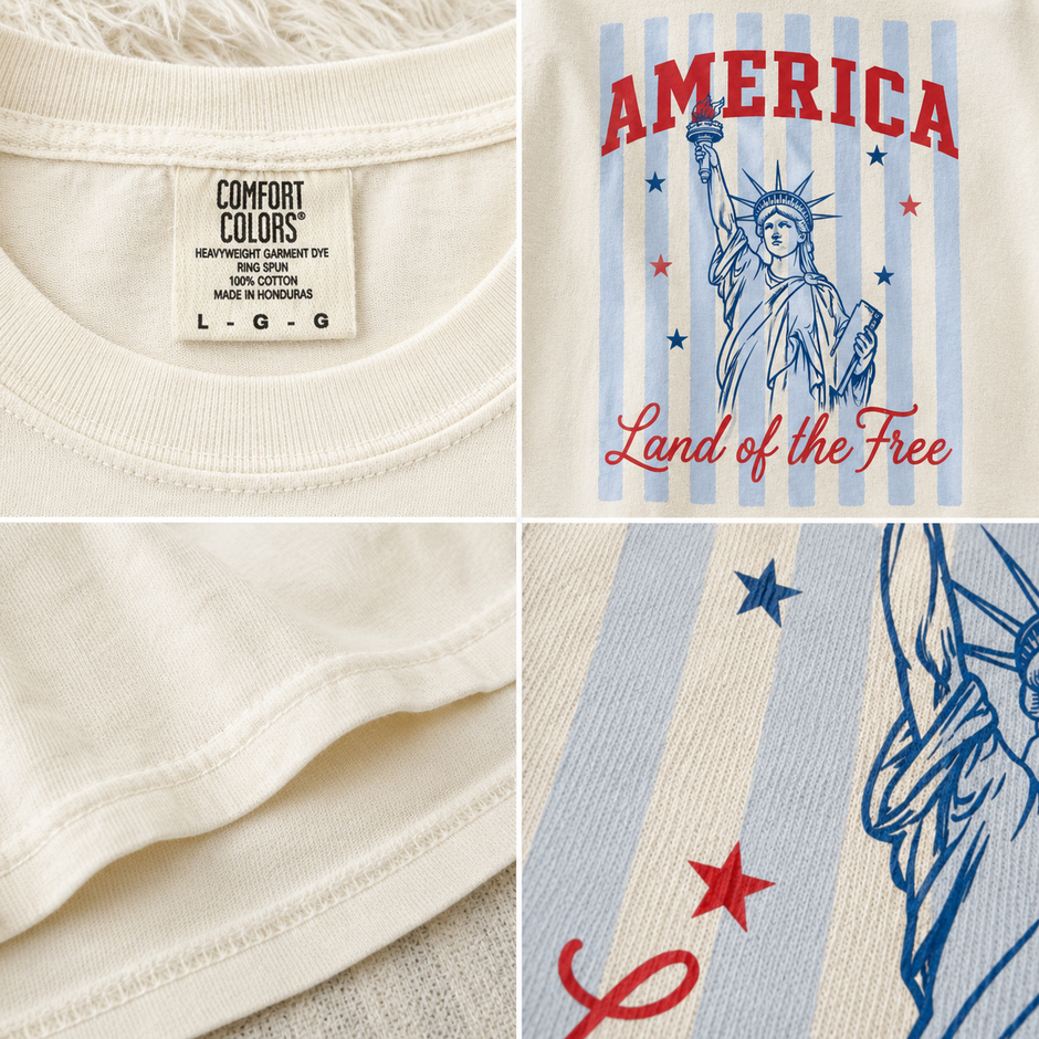 America Land of the Free Patriotic T-Shirt