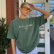 Embroidered Kinda Exhausted T-shirt