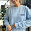 Personalized Embroidered Location Coordinates Sweatshirt