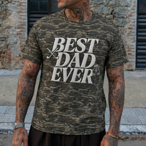 PUFF Marsh Camo Best Dad Ever T-shirt