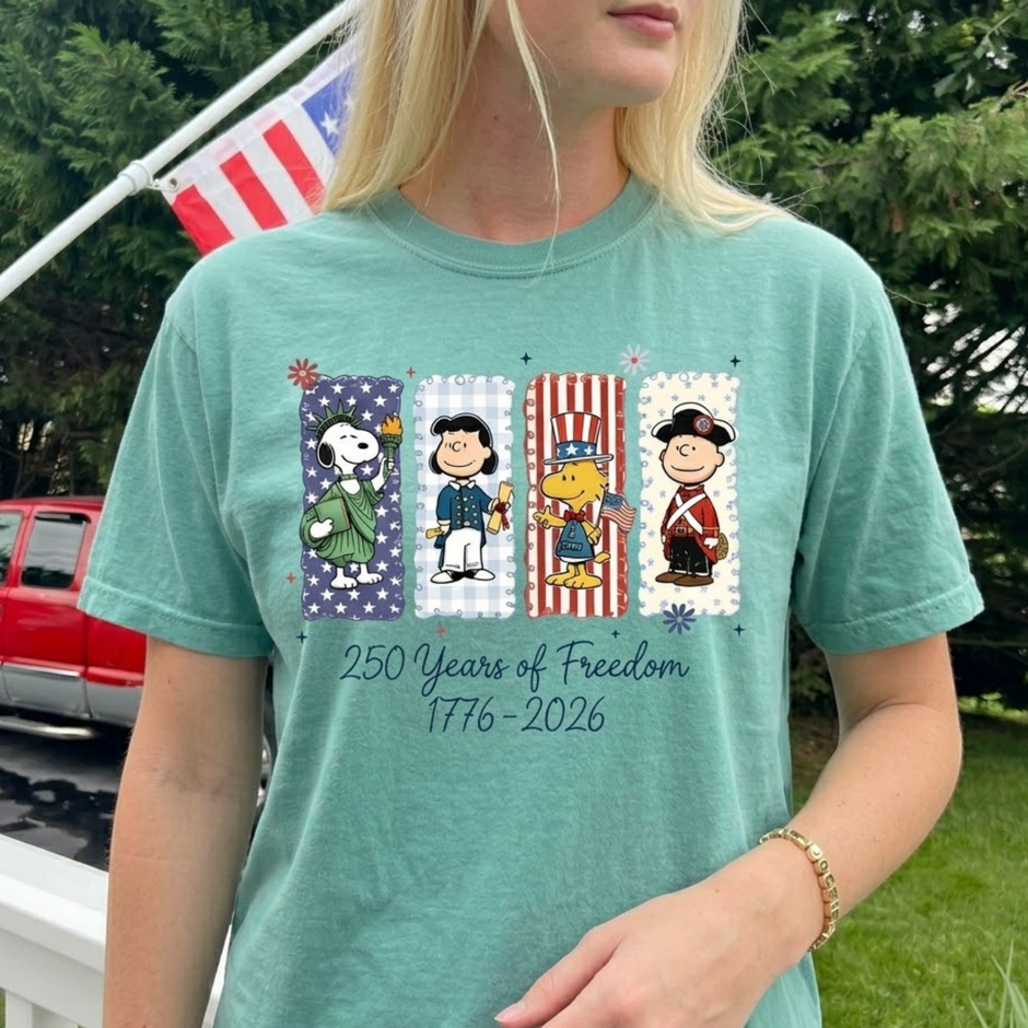 USA 250 Years Patriotic 4th of July T-shirt