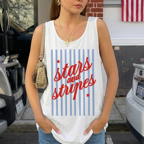 Stars and Stripes Patriotic Tank Top