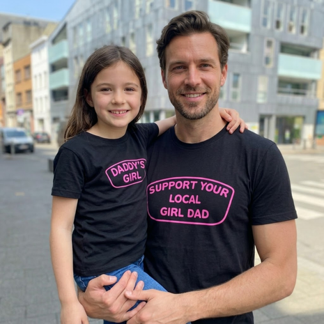Support You Local Girls Dad Matching T-shirts