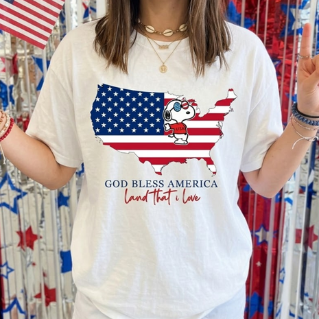 God Bless America Flag T-shirt