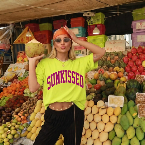Neon Sunkissed Beach Summer T-shirt