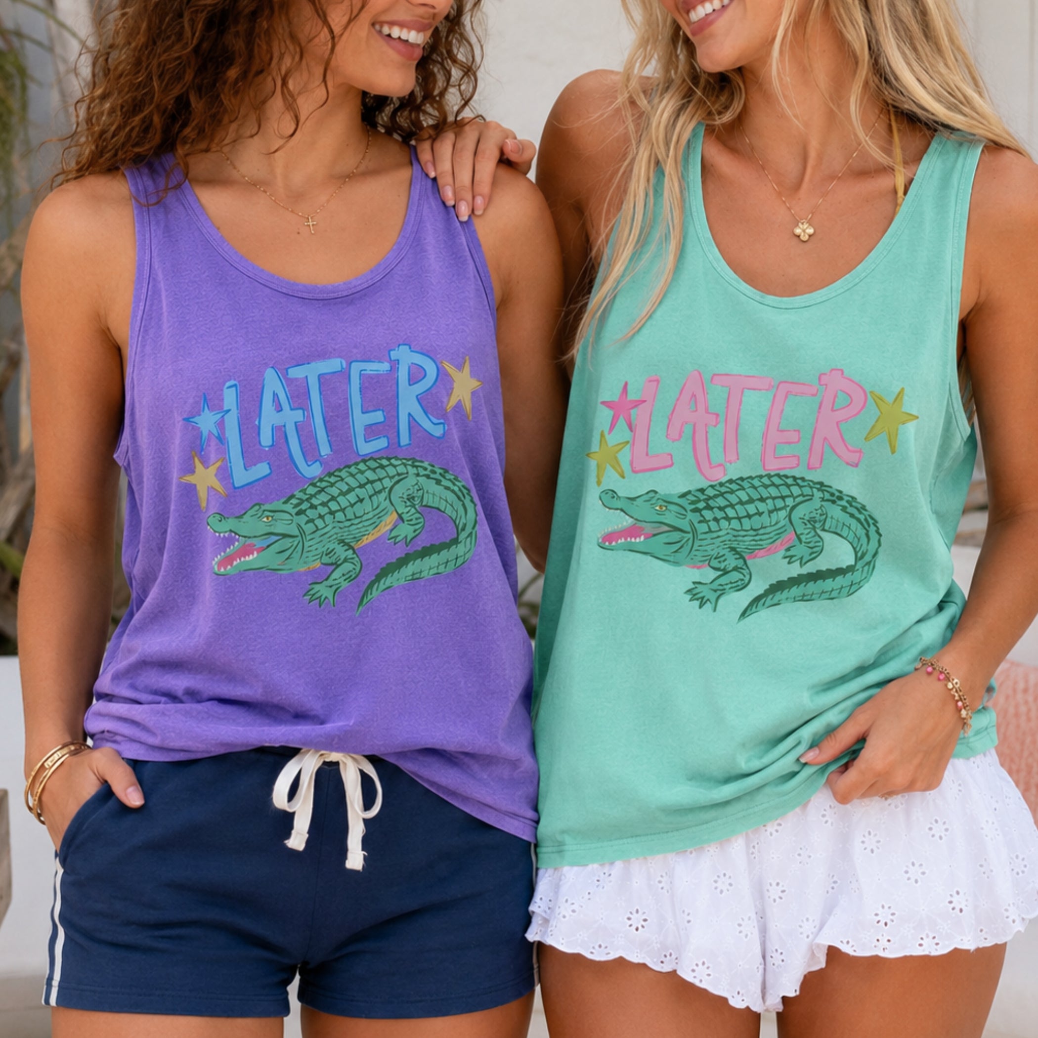 Later Gator Alligator Tank Top