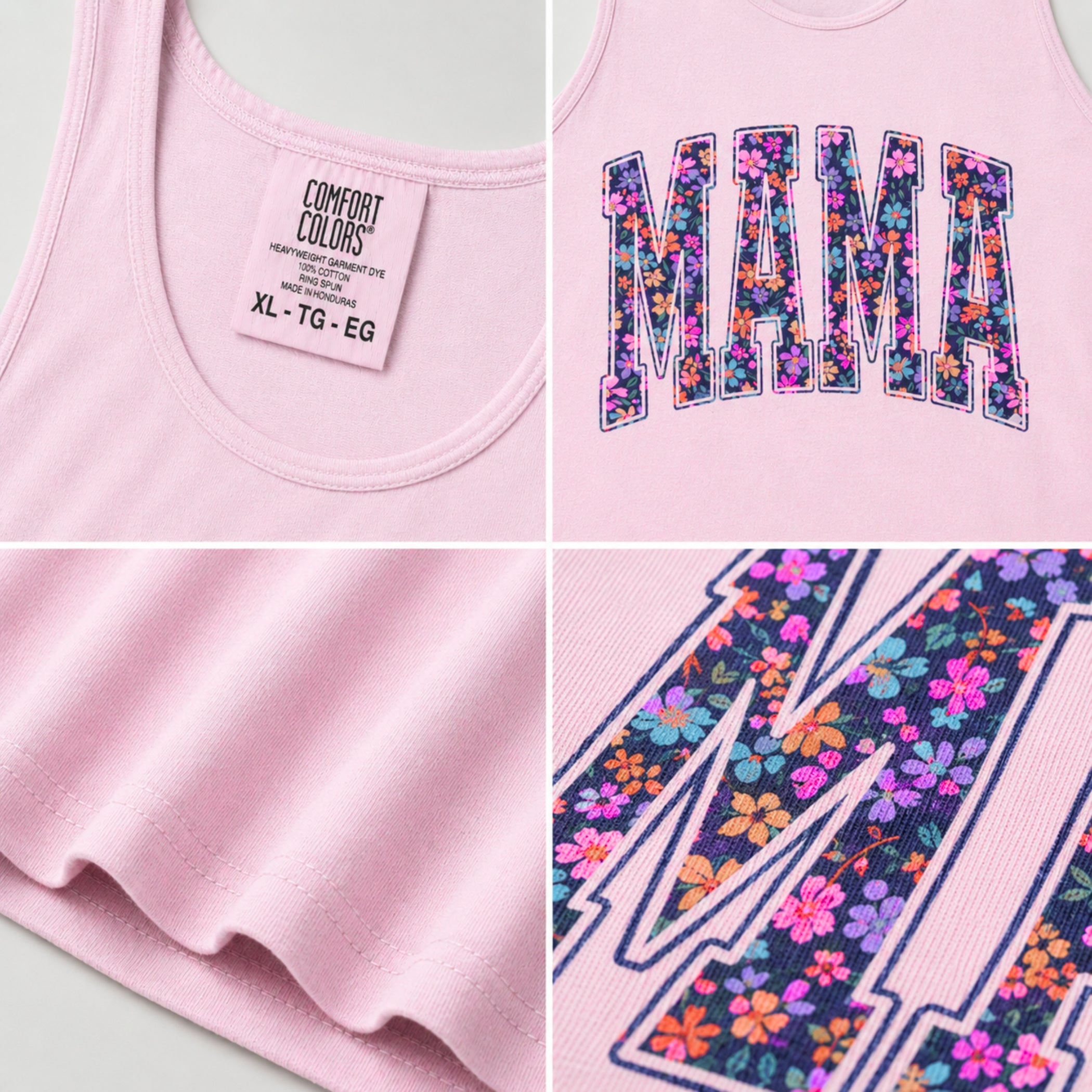 Boho Mama Flower Tank Top
