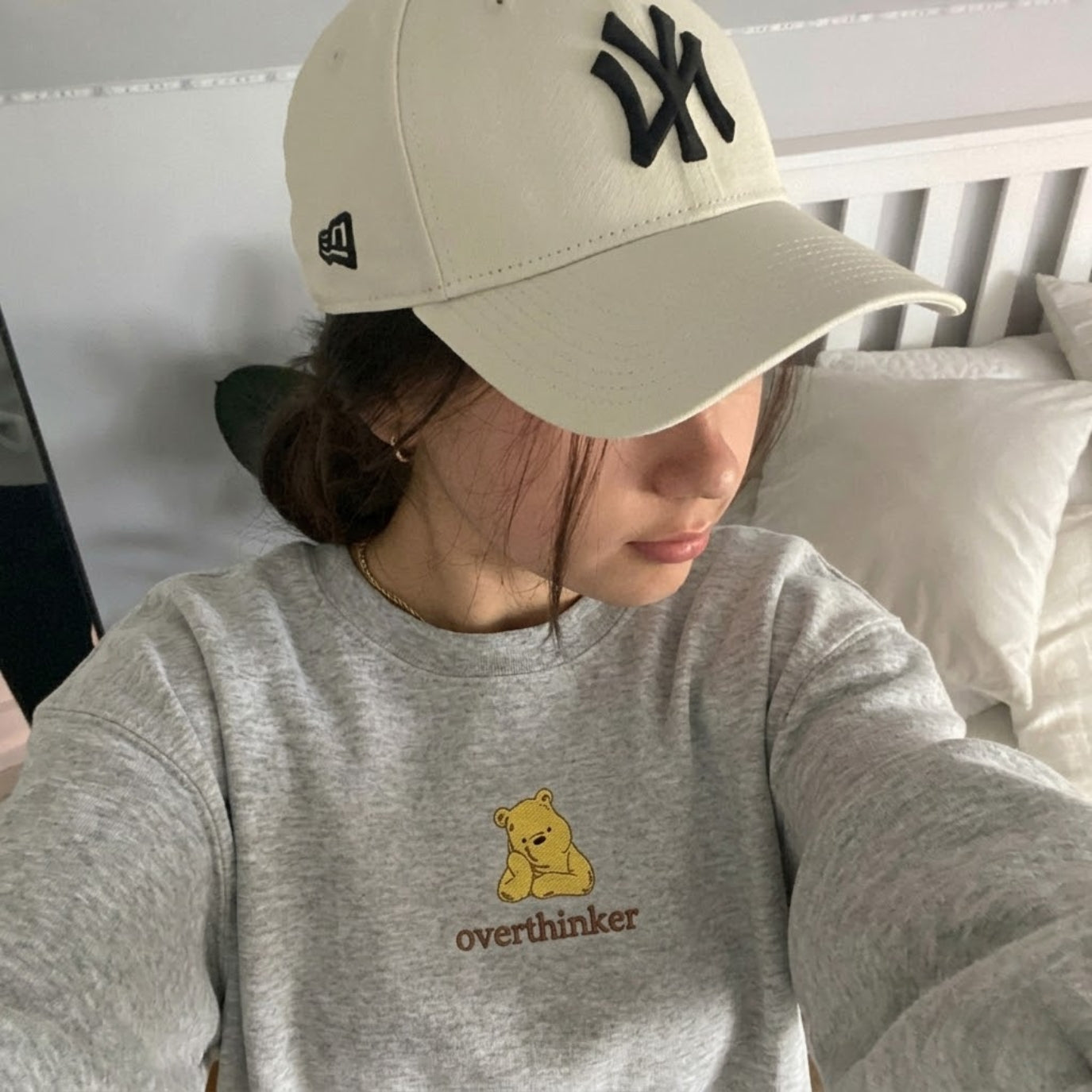 Embroidered Mama Bear Overthinking Sweatshirt