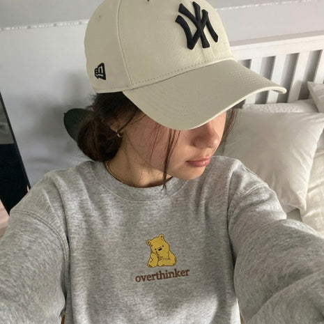 Embroidered Mama Bear Overthinking Sweatshirt