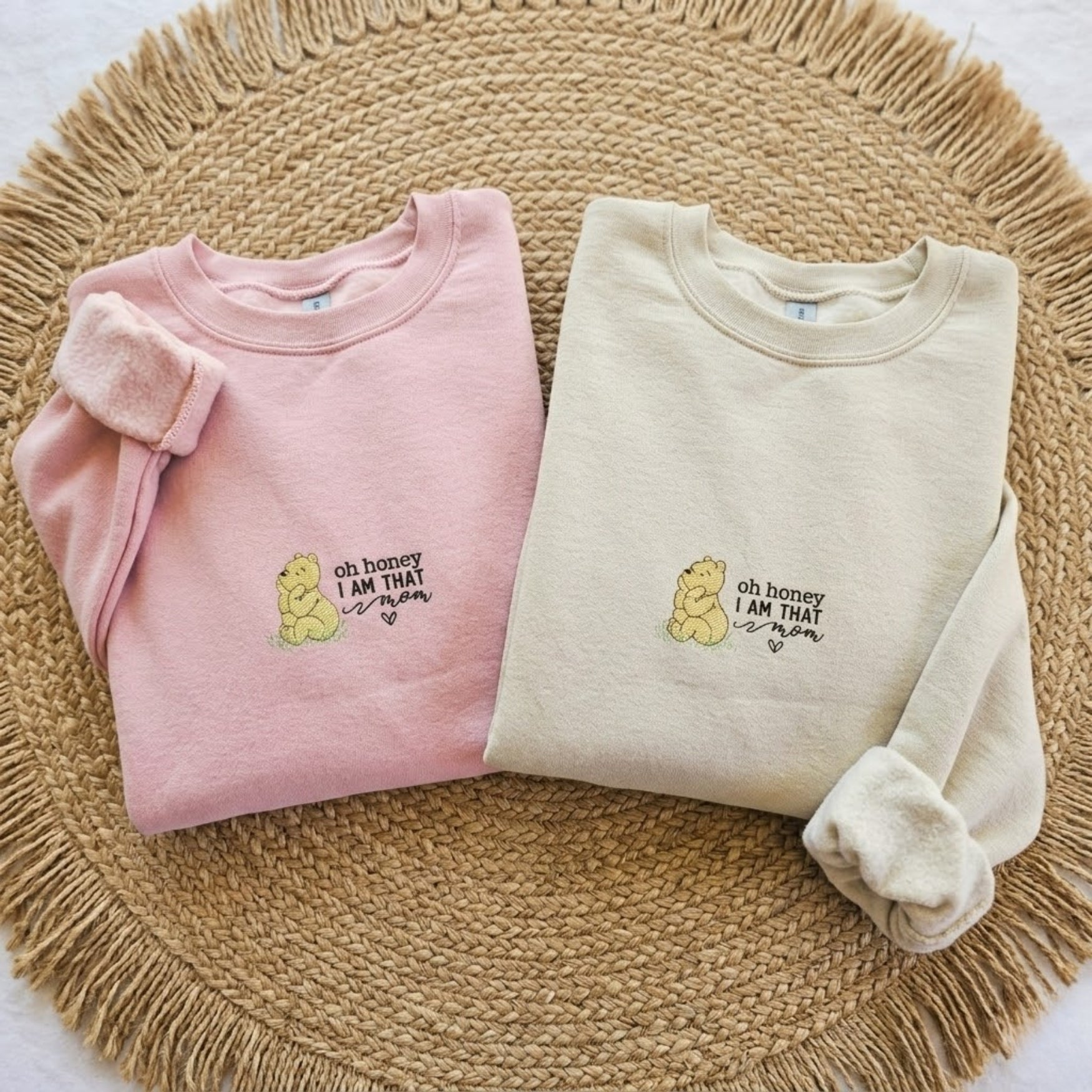 Embroidered Oh Honey I Am That Mom Sweatshirt