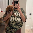 PUFF 'Dog Mom' Camo T-shirt