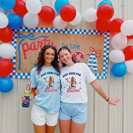 Just Here For the Wieners T-shirt
