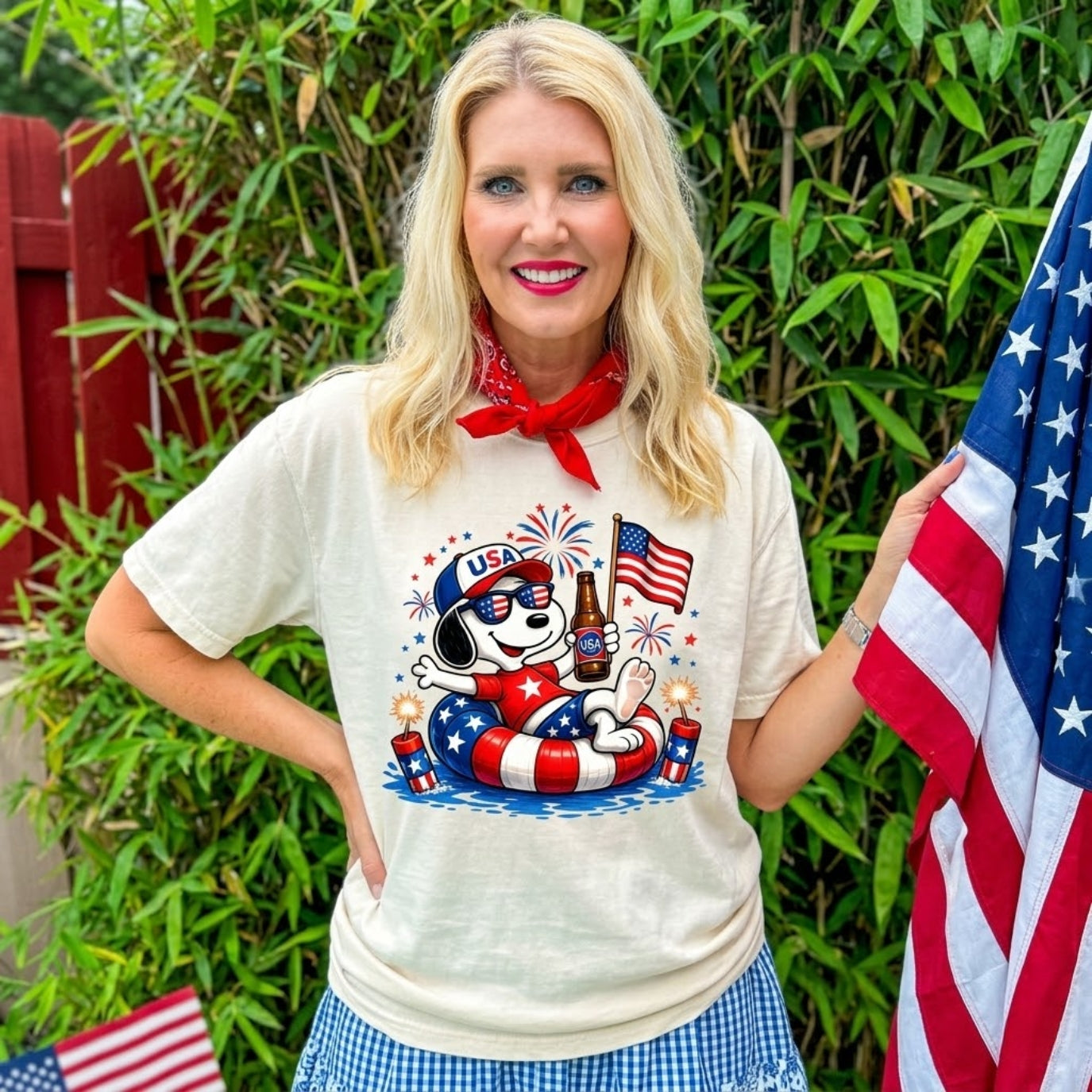 Patriotic Dogs 4th of July T-shirt