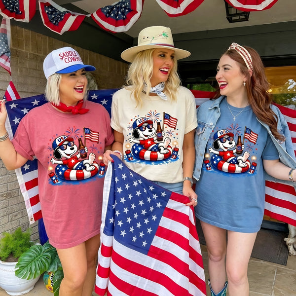 Patriotic Dogs 4th of July T-shirt