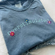 Embroidered Overstimulated Comfort Colors T-shirt