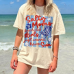 Coquette Neon Salty Moms Beach Club T-shirt