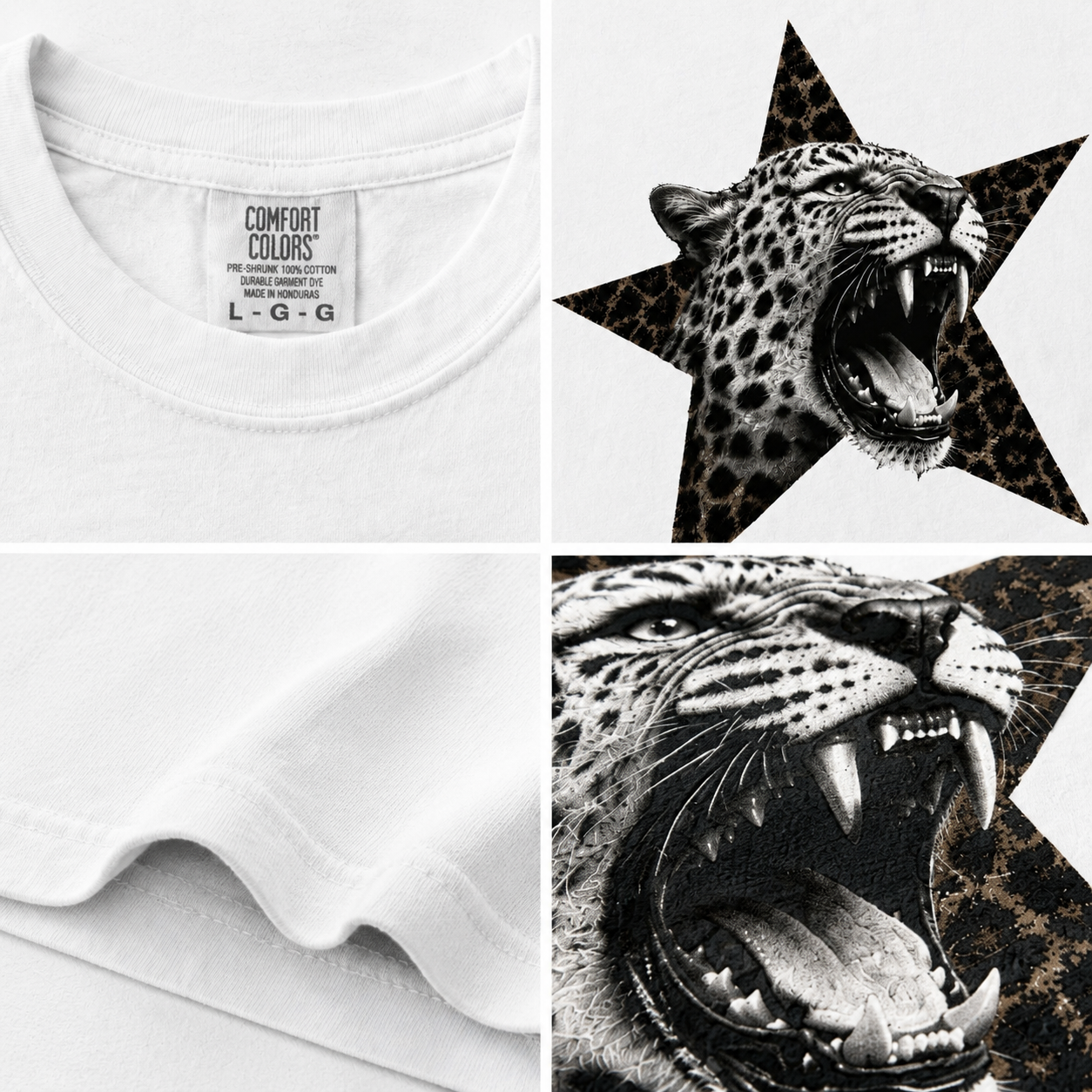 Wild Leopard Star T-Shirt