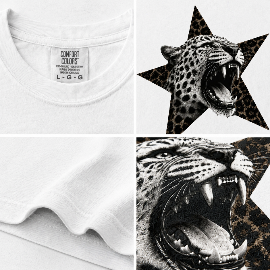 Wild Leopard Star T-Shirt