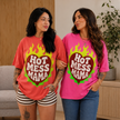 Hot Mess Mama Flaming Heart T-shirt