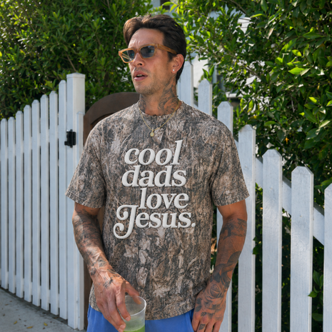 PUFF Camo Cool Dads Love Jesus T-shirt