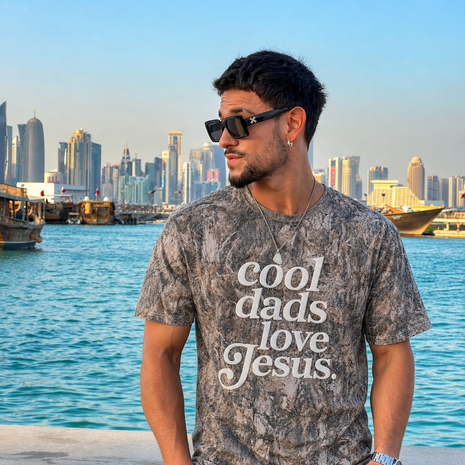 PUFF Camo Cool Dads Love Jesus T-shirt