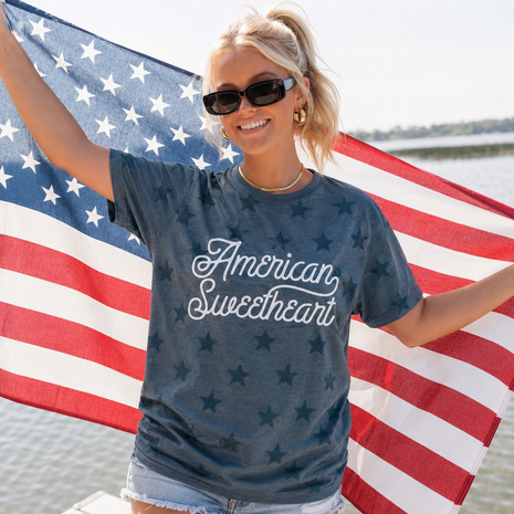 All Over Print American Sweetheart T-shirt