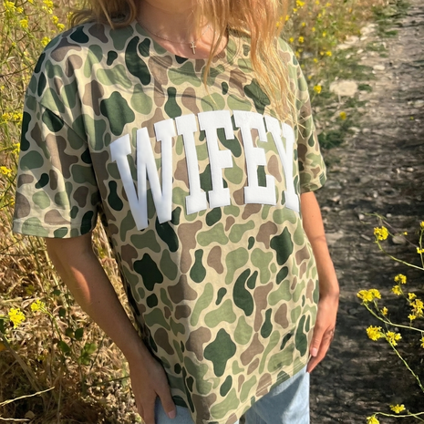PUFF Camouflage Wifey Shirt